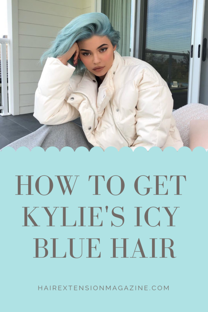 pin it kylie jenner icy blue hair
