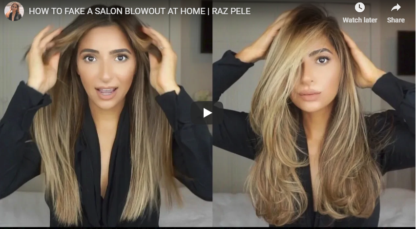 How To Fake A Salon Blowout at Home Hair Extension Magazine