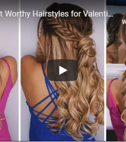 valentine's day hair tutorial